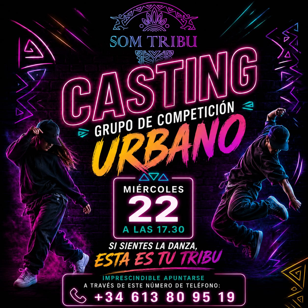 Casting del grupo de competición urbano de Som Tribu