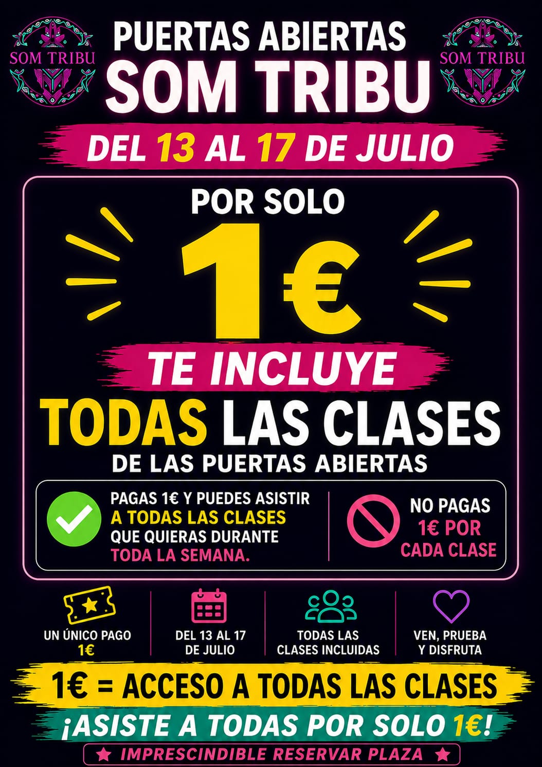 Puertas abiertas de Som Tribu por 1 euro