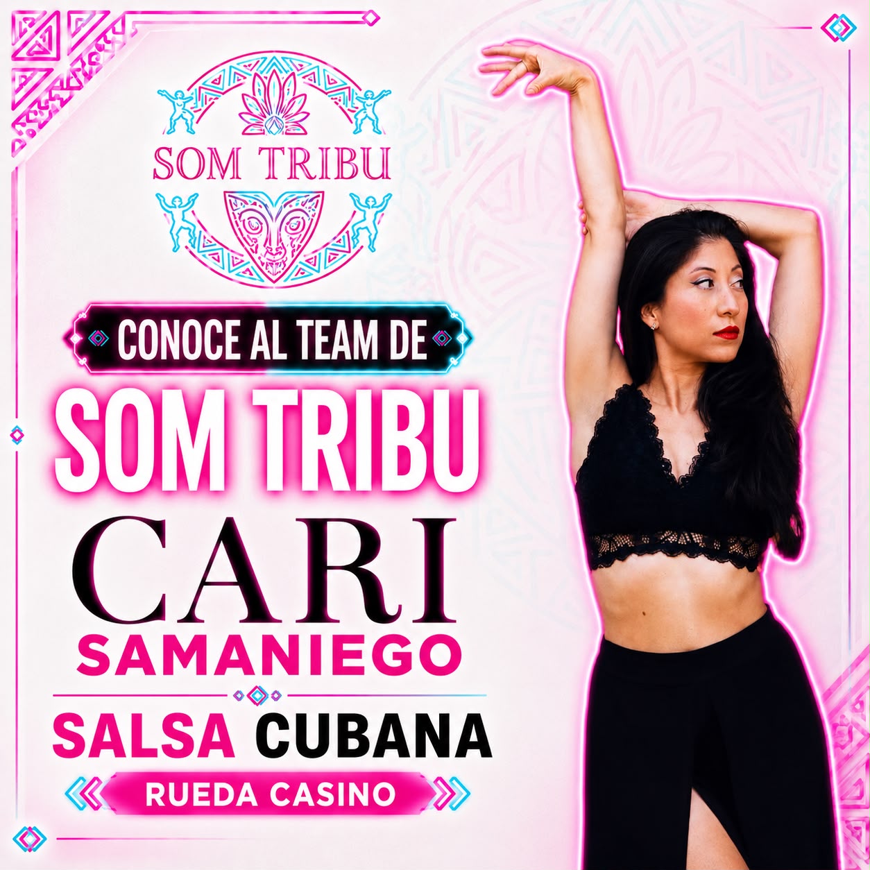 Cari Samaniego, profesora de Salsa Cubana y Rueda de Casino en Som Tribu